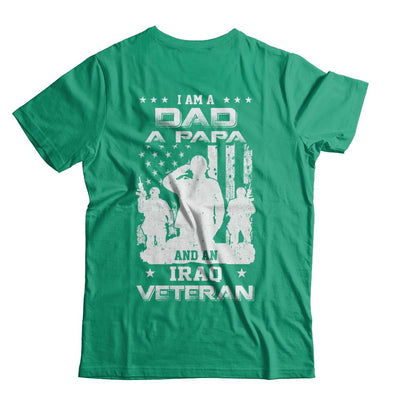 I'm A Dad A Papa And An Iraq Veteran-T-Shirt & Hoodie-Classic T-Shirt-Kelly Green