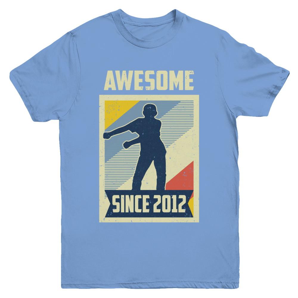 Vintage Floss 9th 2012 Birthday Gift for 9 Years Old Youth-Youth Shirt-Youth T-Shirt-Carolina Blue