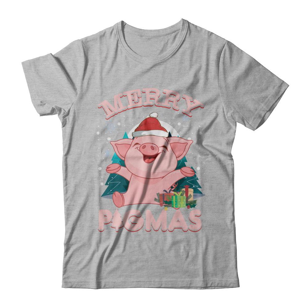 Merry Pigmas Funny Pig-T-Shirt & Hoodie-Premium T-Shirt-Heather Gray
