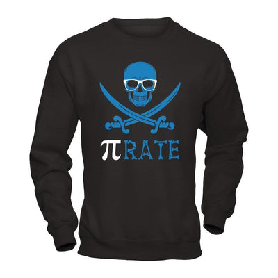 Funny Pi-Rate Happy Pi Day 2018-T-Shirt & Hoodie-Crewneck Sweatshirt-Black