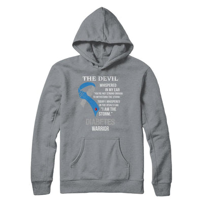 I Am The Storm Support Diabetes Awareness Warrior Gift-T-Shirt & Hoodie-Pullover Hoodie-Light Steel
