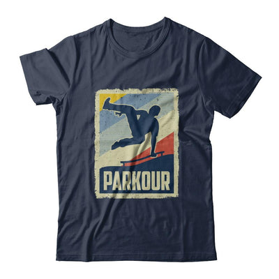 Vintage Parkour Distressed Style-T-Shirt & Hoodie-Classic T-Shirt-Navy