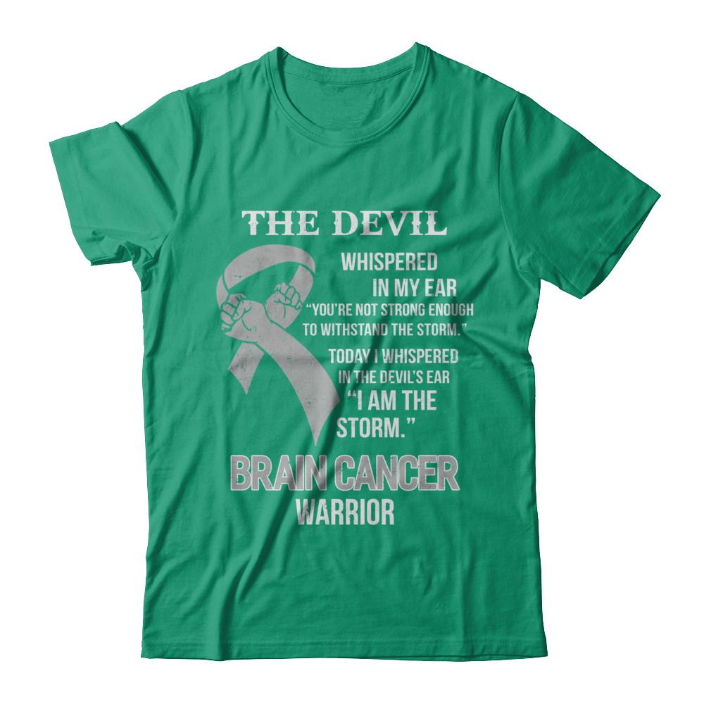 I Am The Storm Support Brain Cancer Warrior Gift-T-Shirt & Hoodie-Classic T-Shirt-Kelly Green