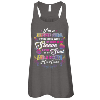 I'm A Hippie Girl I Was Born With My Heart-T-Shirt & Tank Top-