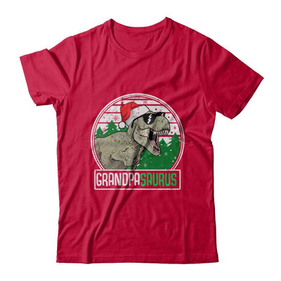 Grandpasaurus Grandpa Dinosaur T-Rex Family Christmas-T-Shirt & Sweatshirt-Classic T-Shirt-Red