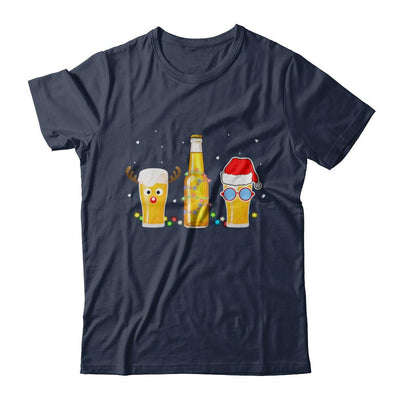 Xmas Merry Christmas Drinking Beer Gift-T-Shirt & Sweatshirt-Classic T-Shirt-Navy