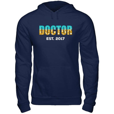 Medical School Graduation Doctor 2017-T-Shirt & Hoodie-Pullover Hoodie-Navy