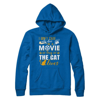 I Don't Care Who Dies In A Movie As Long As The Cat Lives-T-Shirt & Hoodie-Pullover Hoodie-Royal