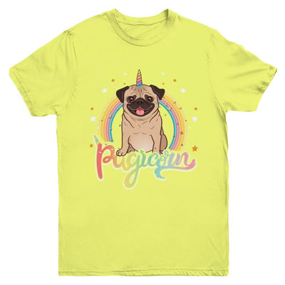Rainbow Pugicorn Pug Unicorn For Kids Youth-Youth Shirt-Youth T-Shirt-Daisy