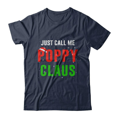 Santa Poppy Claus Matching Family Christmas Pajamas-T-Shirt & Sweatshirt-Classic T-Shirt-Navy
