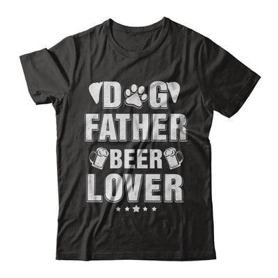 Dog Father Beer Lover Best Dog Dad Fathers Day-T-Shirt & Hoodie-Classic T-Shirt-Black