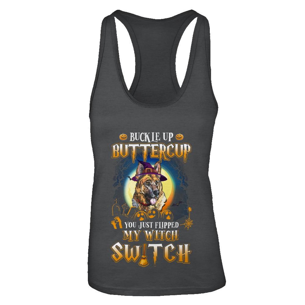 Buckle Up Buttercup Halloween Witch German Shepherd Costume