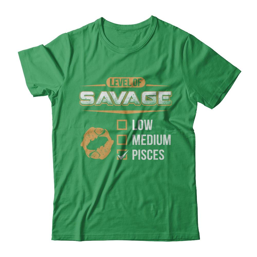 Level Of Savage Pisces-T-Shirt & Hoodie-Premium T-Shirt-Kelly Green