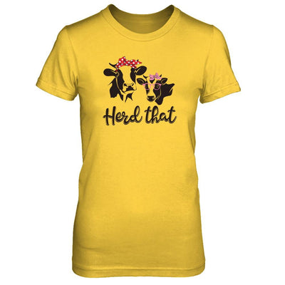 Funny Farmer Women Girls Cows Herd That-T-Shirt & Tank Top-Women's T-Shirt-Daisy