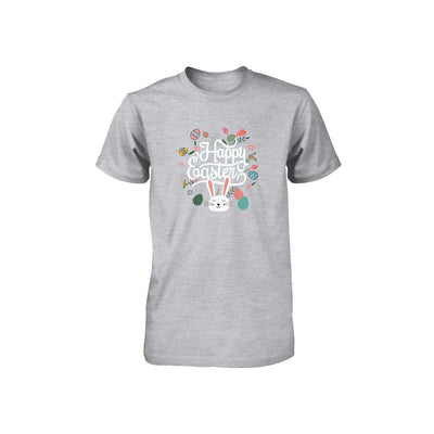 Happy Easter Dinosaur Eggs Youth-Youth Shirt-Youth T-Shirt-Athletic Heather