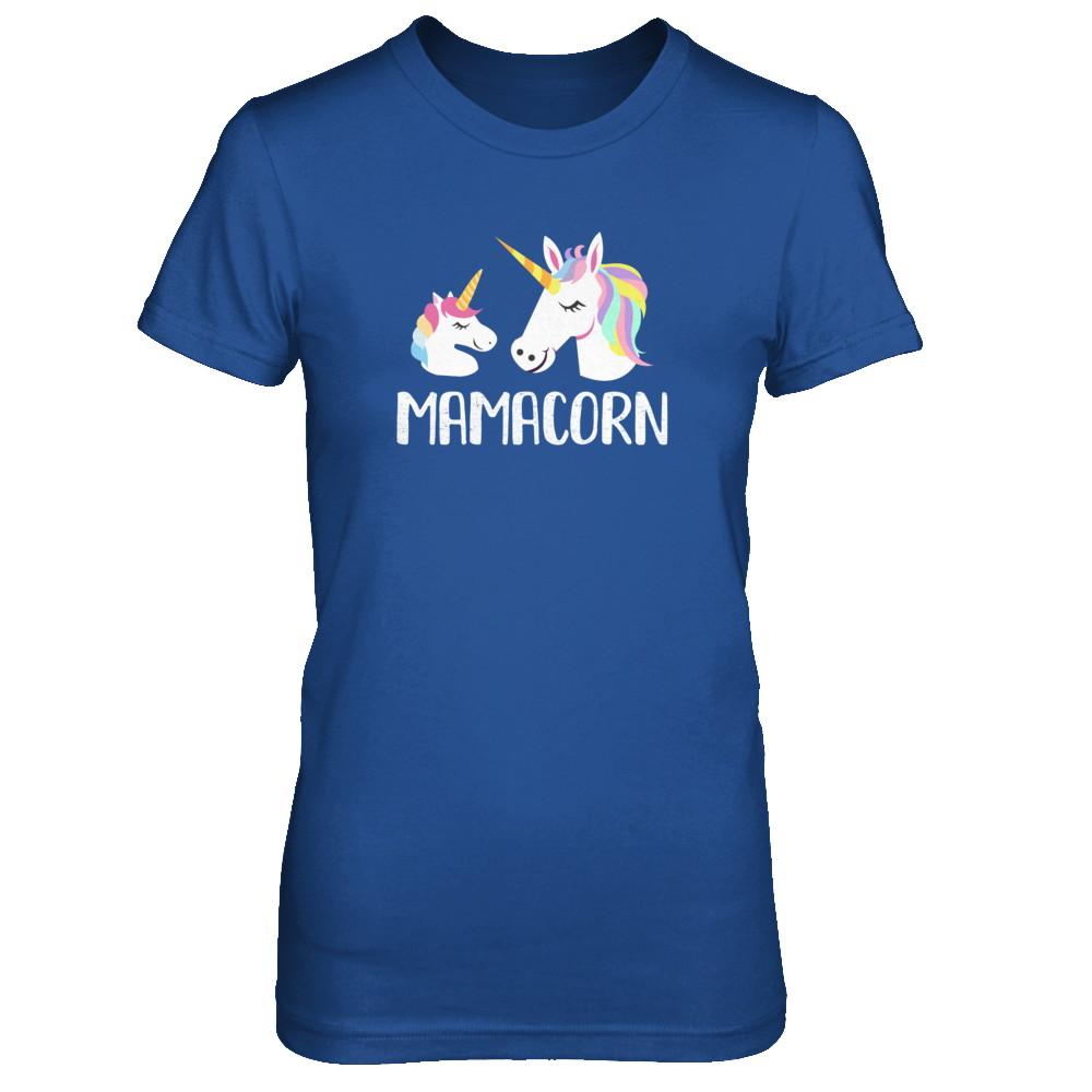 Mamacorn Unicorn Mom And Baby Mothers Day-T-Shirt & Tank Top-Women's T-Shirt-Royal
