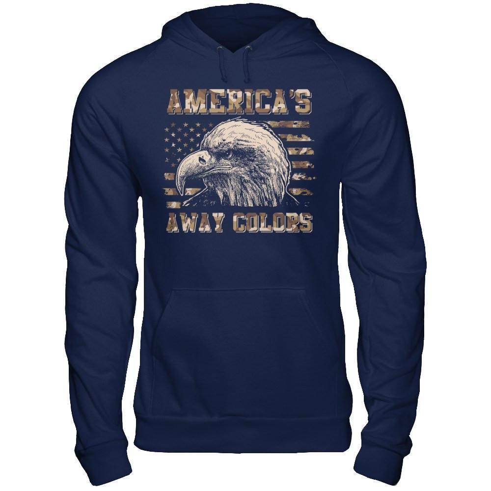 America's Away Colors-T-Shirt & Hoodie-Pullover Hoodie-Navy