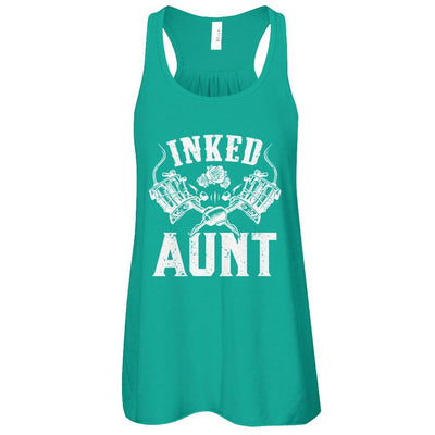Inked Aunt Rose Tattooed Tattoos-T-Shirt & Tank Top-Women's Flowy Racerback Tank-Kelly