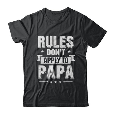 Grandfather Rules Don't Apply To Papa-T-Shirt & Hoodie-Classic T-Shirt-Black