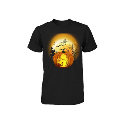 Pumpkin Squirrel Halloween Human Costume Youth-Youth Shirt-Toddler T-Shirt-Black