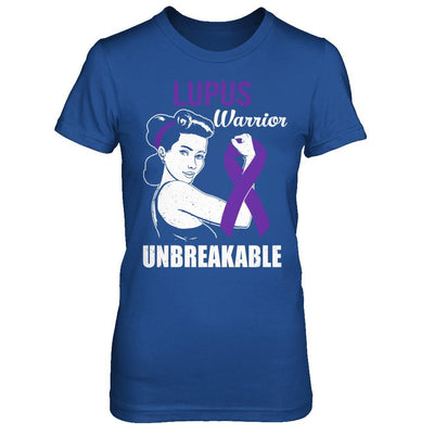 Lupus Warrior Unbreakable Lupus Awareness-T-Shirt & Hoodie-Women's T-Shirt-Royal
