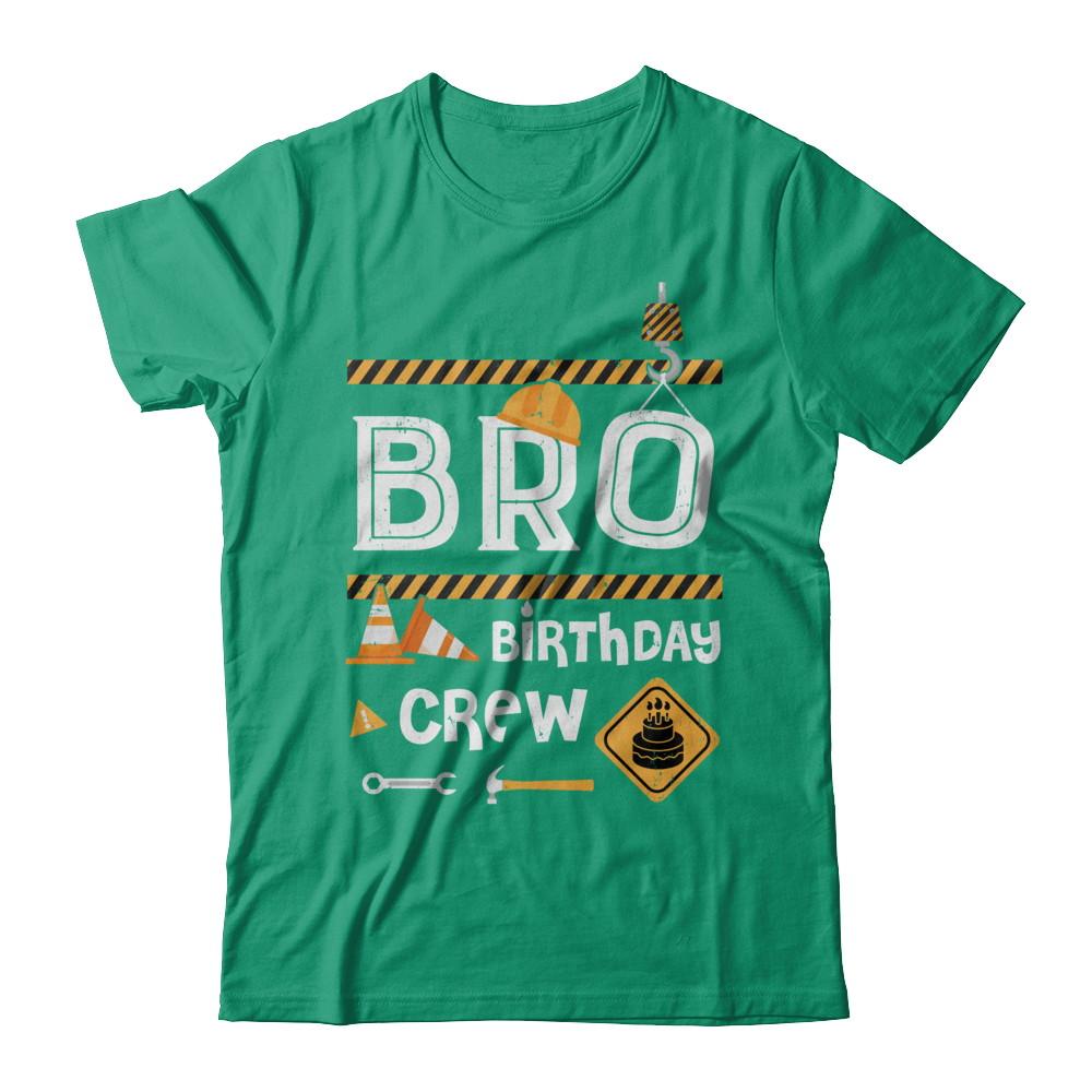 Brother Birthday Crew Construction Birthday Party Gift-T-Shirt & Hoodie-Classic T-Shirt-Kelly Green