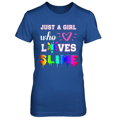 Just A Girl Who Loves Slime-T-Shirt & Hoodie-Women's T-Shirt-Royal