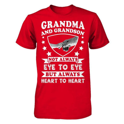 Grandma And Grandson Not Always Eye To Eye-T-Shirt & Hoodie-Premium T-Shirt-Red