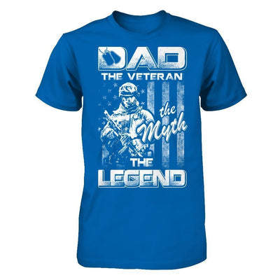 Dad The Veteran The Myth The Legend-T-Shirt & Hoodie-Classic T-Shirt-Royal