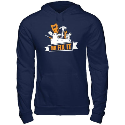 Mr Fix It-T-Shirt & Hoodie-Pullover Hoodie-Navy