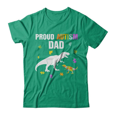Proud Autism Dad T-Rex Dinosaur Autism Awareness-T-Shirt & Hoodie-