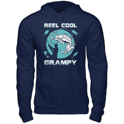Reel Cool Grampy-T-Shirt & Hoodie-Pullover Hoodie-Navy