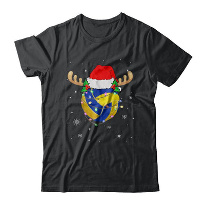 Santa Hat Volleyball Reindeer Christmas Gifts-T-Shirt & Sweatshirt-Classic T-Shirt-Black