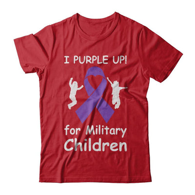 I Purple Up For Month Of The Military Child-T-Shirt & Hoodie-Classic T-Shirt-Red