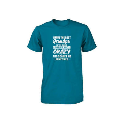 I Have The Best Grandpa In The World Kids Youth-Youth Shirt-