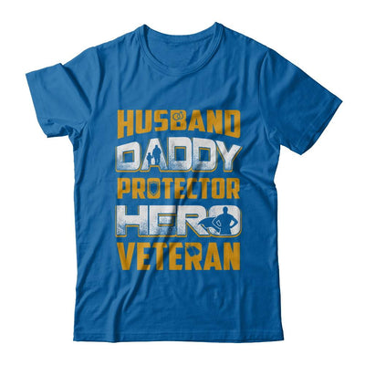 Husband Daddy Protector Hero Veteran-T-Shirt & Hoodie-Classic T-Shirt-Royal