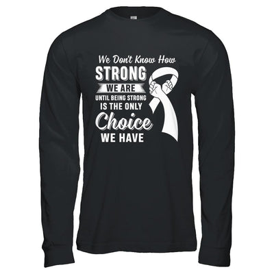 Being Strong Choice Lung Cancer-T-Shirt & Hoodie-Long Sleeve T-Shirt-Black