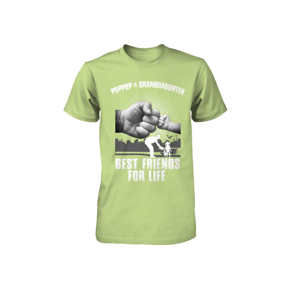 Poppop And Granddaughter Best Friends For Life Youth-Youth Shirt-Toddler T-Shirt-Key Lime