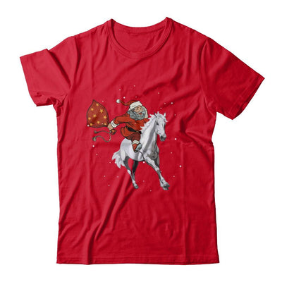 Horse Christmas Santa Rider-T-Shirt & Sweatshirt-Premium T-Shirt-Red