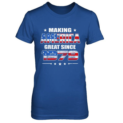Making America Great Since 1979 42th Birthday-T-Shirt & Hoodie-Women's T-Shirt-Royal