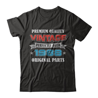 Vintage Premium Prefectly Aged 1988 33th Birthday Gift-T-Shirt & Hoodie-Classic T-Shirt-Black