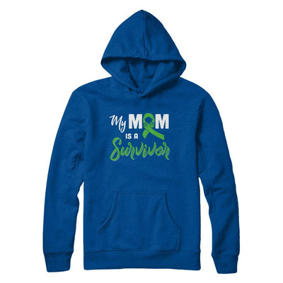 My Mom Is A Survivor Lymphoma Son Daughter-T-Shirt & Hoodie-Pullover Hoodie-Deep Royal
