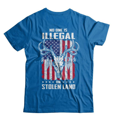 No One Is Illegal On Stolen Land Immigrants-T-Shirt & Hoodie-Classic T-Shirt-Royal