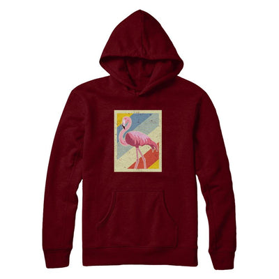 Distressed Vintage Flamingo Style-T-Shirt & Hoodie-Pullover Hoodie-Maroon