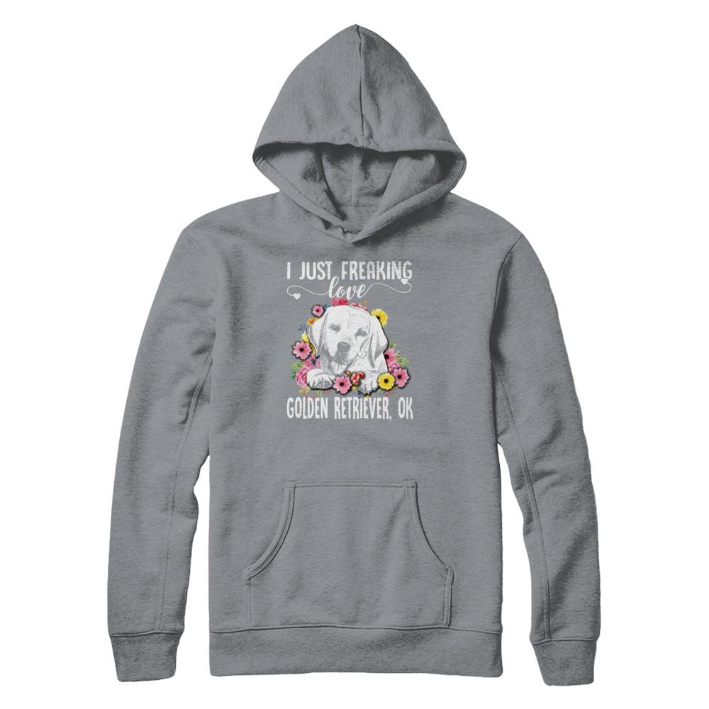Dog I Just Freaking Love Golden Retriever-T-Shirt & Tank Top-