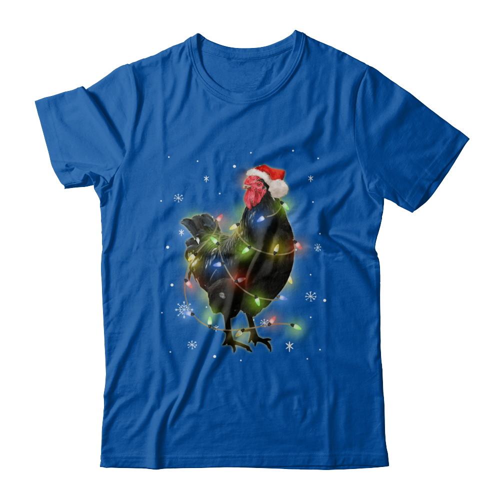 Funny Chickmas Lights Chicken Lights-T-Shirt & Sweatshirt-Premium T-Shirt-Royal