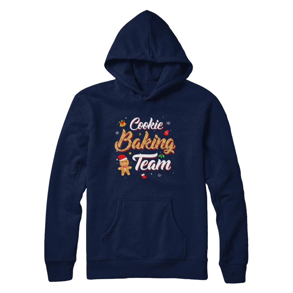 Cookie Baking Team Bakers Gingerbread Christmas-T-Shirt & Sweatshirt-Pullover Hoodie-Navy