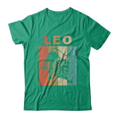 Vintage Leo Zodiac July August Birthday Gift-T-Shirt & Hoodie-Classic T-Shirt-Kelly Green