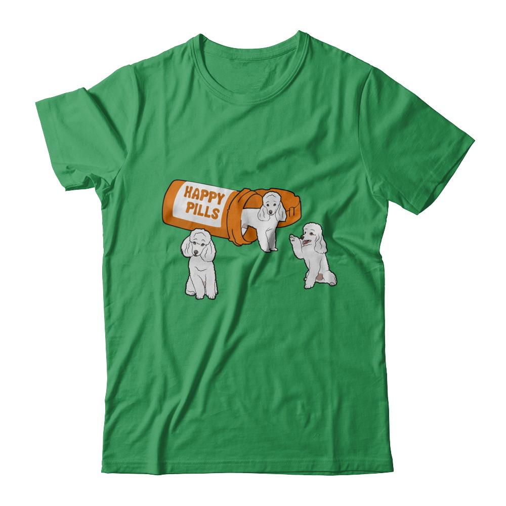 Poodles Happy Pills-T-Shirt & Hoodie-Premium T-Shirt-Kelly Green