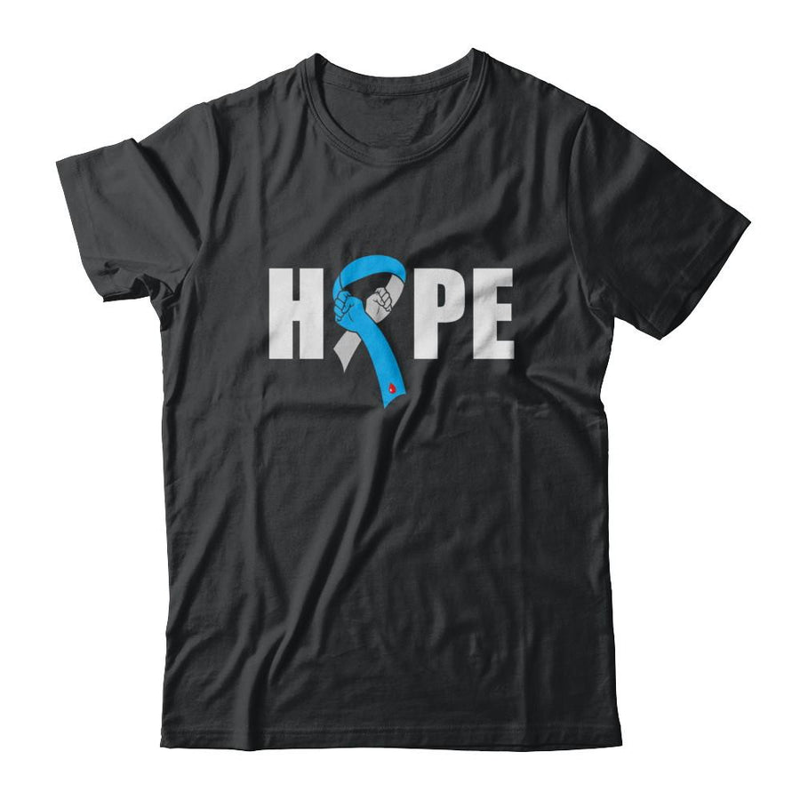 Hope Cure Fight T1D T2D Diabetic Diabetes Warrior-T-Shirt & Hoodie-Classic T-Shirt-Black